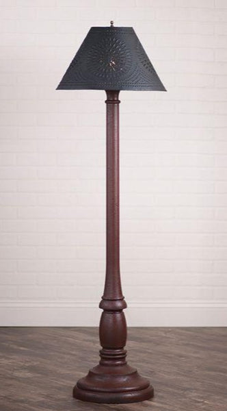 Brinton House Floor Lamp with Textured Black Shade