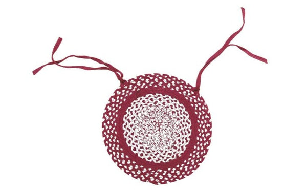 Cortland   Braided Chair Pad 15 in. set/4 Colors: Brick Red and Cream Measures approx. 15 in.