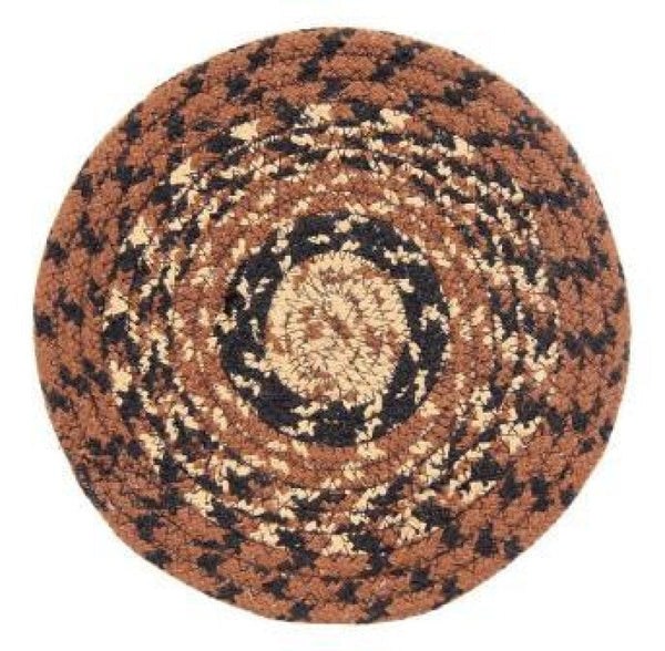 Cappuccino Braided  Trivet 8 in. set/4