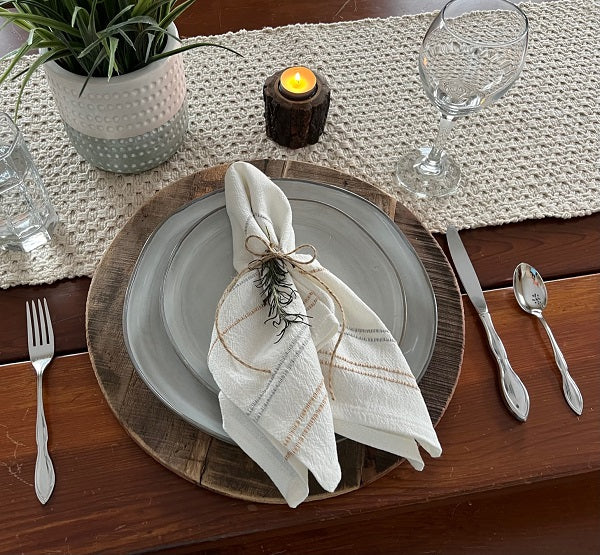 Reclaimed Wood Charger Plate