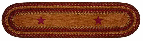 Cinnamon Star 13x48 in. Braided  Oval Runner