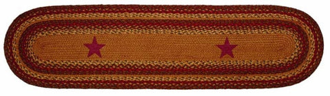 Cinnamon Star 13x48 in. Braided  Oval Runner