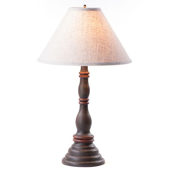 Davenport Lamp with Ivory Linen Shade