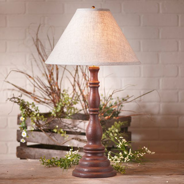 Davenport Lamp with Ivory Linen Shade