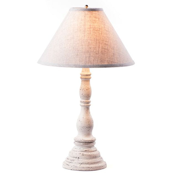 Davenport Lamp with Ivory Linen Shade