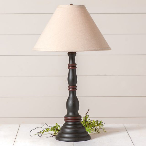 Davenport Lamp with Ivory Linen Shade
