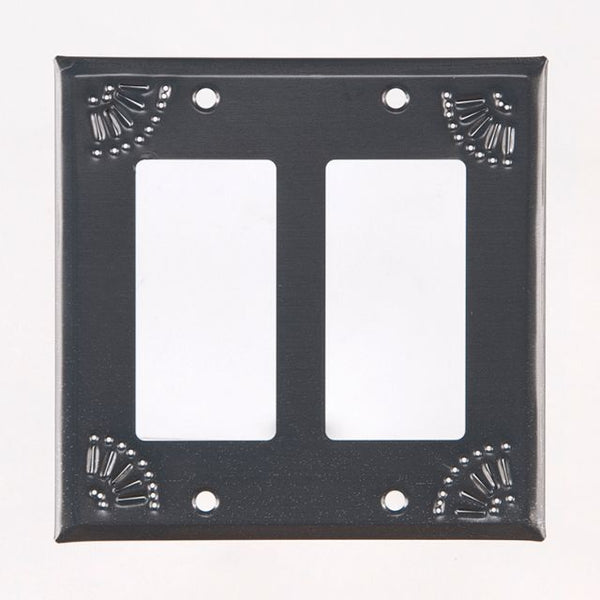 Double Rocker Switch Cover with Chisel in Country