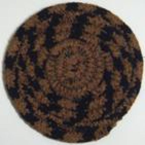 Ebony Braided  Coaster Set/4