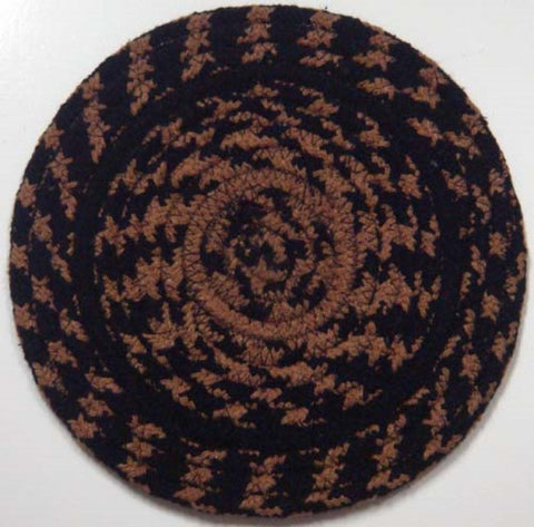 Ebony Braided  Trivet 8 in. set/4