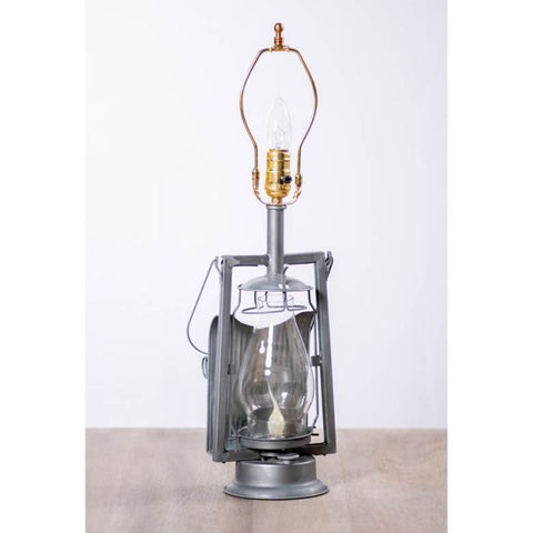 Farmer's Lamp Base in Antique Tin