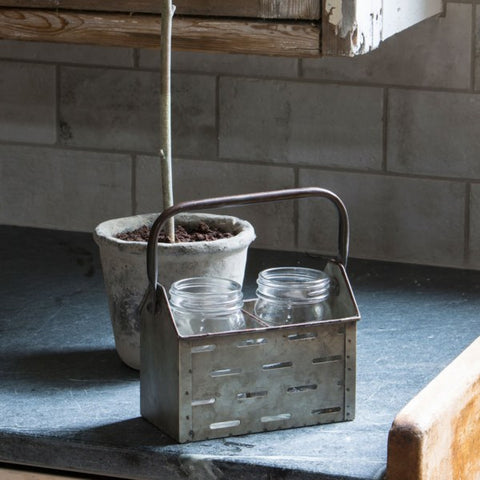 Iced Tea Tote with 2 Glass Jars