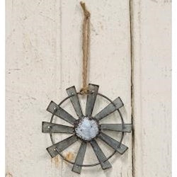 Metal Windmill Ornament - Clearance