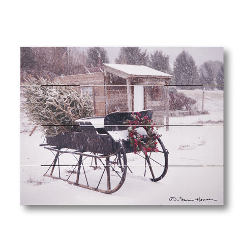Grandpa's Sleigh Pallet Art