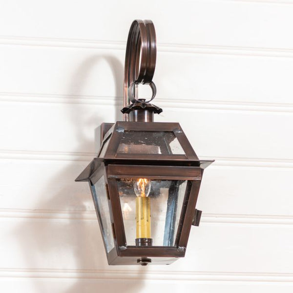 Jr. Town Crier Outdoor Wall Light in Solid Antique Copper - 1-Light