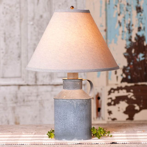 This vintage jug design lamp is ultimate perfection when it comes to rustic country home styling. It effortlessly blends with your room's decor and can be placed almost anywhere you desire with its long 6-ft cord.