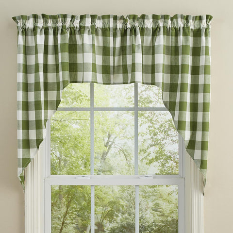 WICKLOW CHECK SWAG 72X36 SAGE
