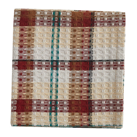 The Gamekeeper Plaid Dishcloths add a charming touch to your country kitchen! Featuring a classic plaid design in tones of antique white, tan, red, green, and black.
