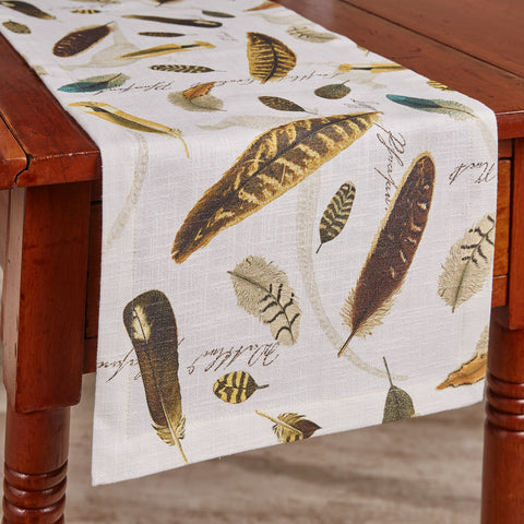 Add a gorgeous accent to your country table with the Pheasant Run Table Runner! Featuring colorful phesant feathers and shadows in the background, these napkins are sure to add a unique and stylish touch to your decor! Complete your table with the Pheasant Run Napkins and Placemats!
