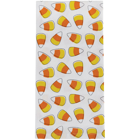 CANDY CORN PRINTED DISHTOWEL