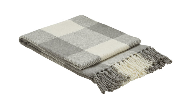 WICKLOW CHECK THROW 50X60 DOVE