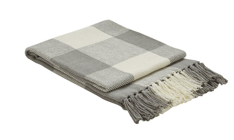 WICKLOW CHECK THROW 50X60 DOVE