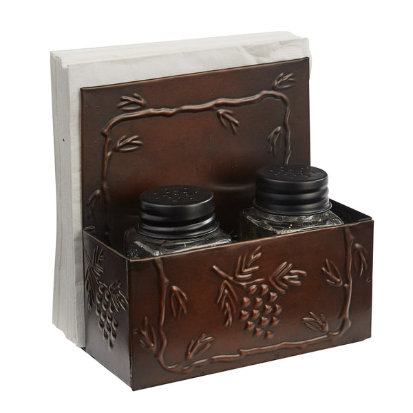 Valley Pine Napkin and Salt & Pepper Caddy