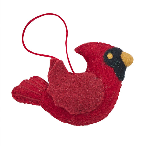 CARDINAL FELT ORNAMENT