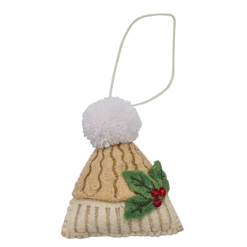 TOBOGGAN FELT ORNAMENT (SET OF 4)