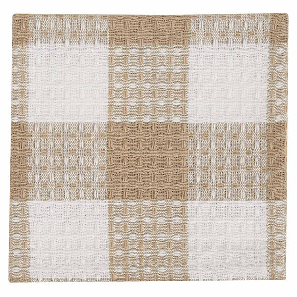 WICKLOW CHECK DISHCLOTH - NATURAL