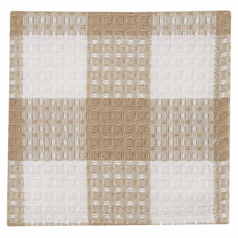 WICKLOW CHECK DISHCLOTH - NATURAL