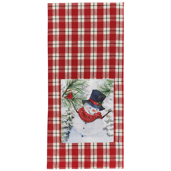 FLURRY SNOWMAN DECORATIVE DISHTOWEL (SET OF 2)