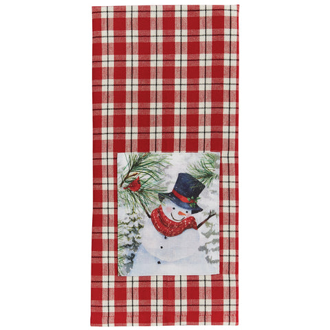 FLURRY SNOWMAN DECORATIVE DISHTOWEL (SET OF 2)