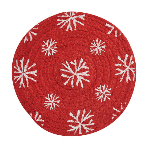 SNOWFLAKE ROUND TRIVET  (SET OF 2)