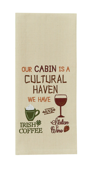 Our Cabin Embroidered Dish Towels (Set of 2)