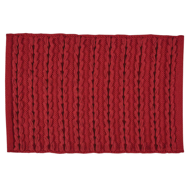 Bring the celebration of the Christmas season to your table with the Winter Magic Scarf Red Placemats! A gorgeous festive red chunky knit is sure to charm your guests and bring a warm feeling to your holiday decor!