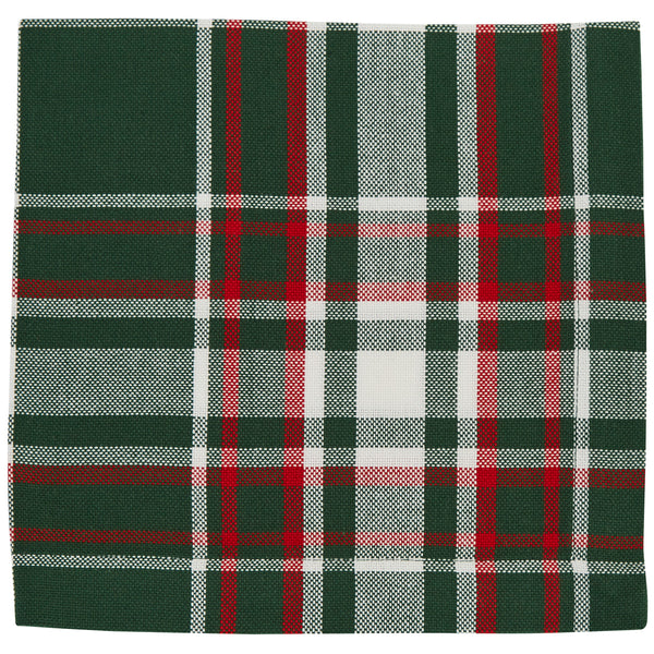 Give your home a beautiful holiday makeover with the Holiday Spruce Plaid Napkins, featuring a plaid of green, red, and candlelight white! Pair with the coordinating placemats, table runners, and dishtowels for a complete look (sold separately).