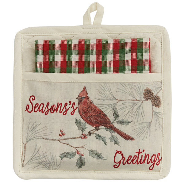 Wild And Beautiful Holiday Pocket Potholder Set
