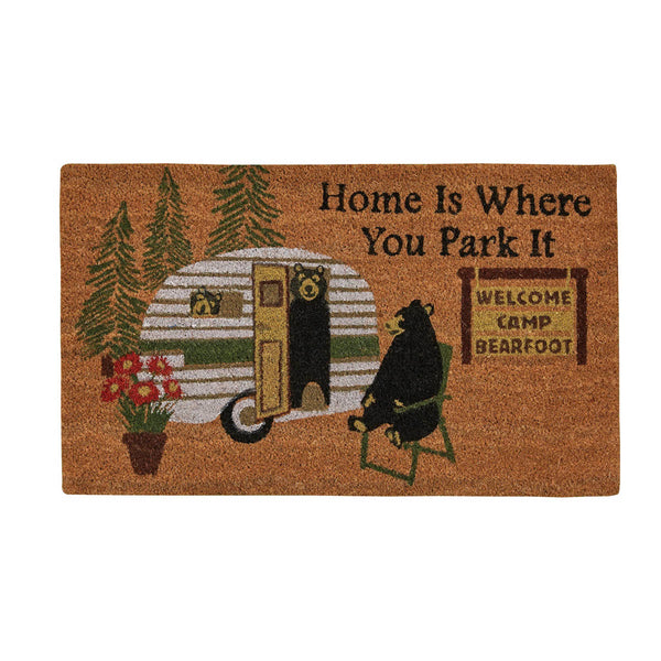 HOME IS WHERE YOU PARK DOORMAT