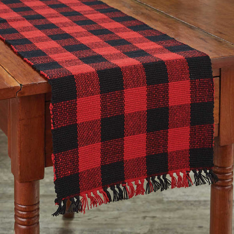 The Buffalo Check Yarn Table Runner are a fun and stylish accent for your table! Red and black buffalo checks are vintage and cutting edge country decor at the same time! To add buffalo check to more than just your table, see all of our Buffalo Check Home Decor! Available in two sizes (sold separately).