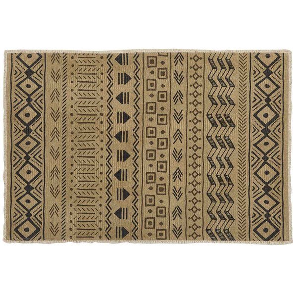 Give your home a modern rustic touch with the Signal Mountain Printed Rug! The tribal design and neutral colors provide a unique and stylish accent!