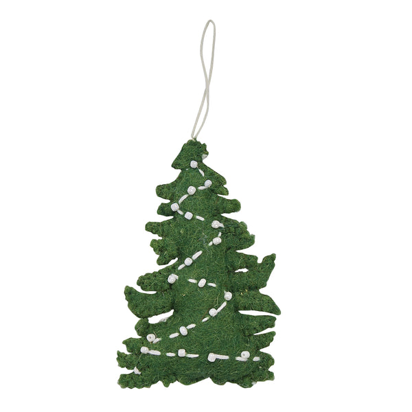 Christmas Tree Felt Ornament (Set of 4)