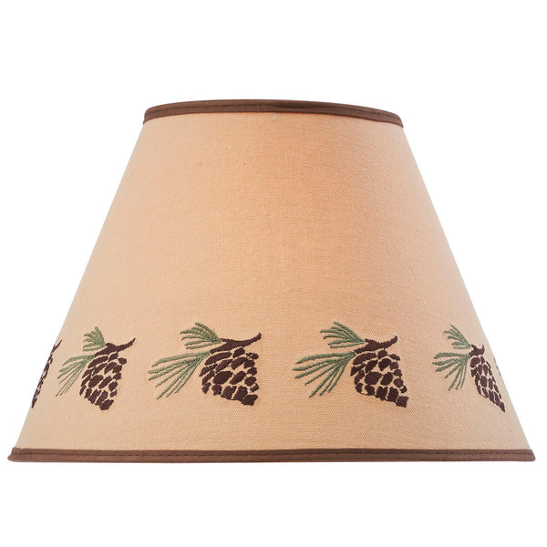 Pinecone Embroidered Shade 12"