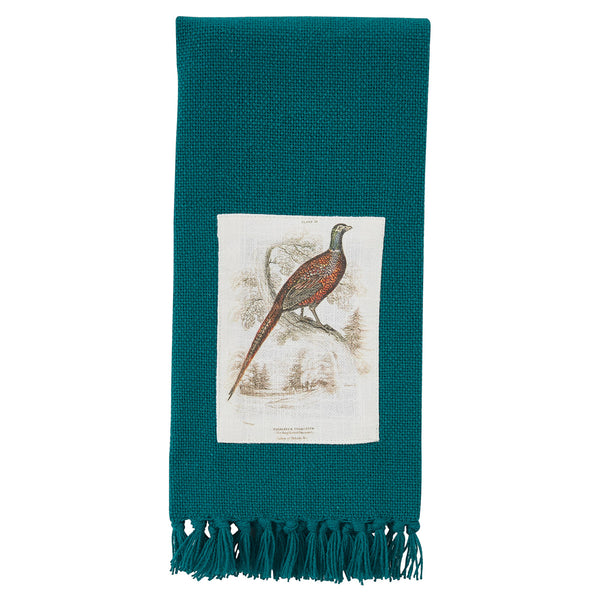 Pheasant Run Printed Dishtowel Green (set of 2)