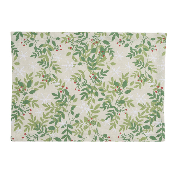 Snowflakes and Berries Placemat (Set of 6)