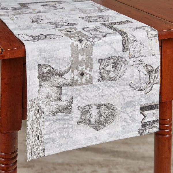 The Wild And Beautiful Table Runner brings a charming touch of the wilderness to your table and add a rustic feel! Available in two sizes! Complete the look with the coordinating kitchen linens and tableware!