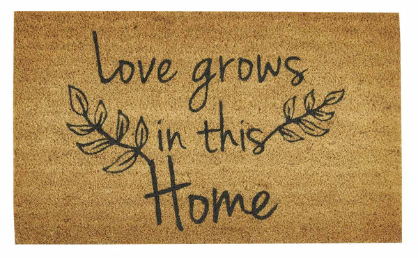 LOVE GROWS DOORMAT