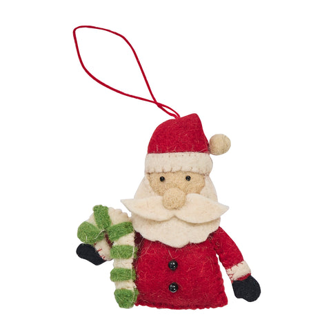 SANTA FELT ORNAMENT (SET OF 4)