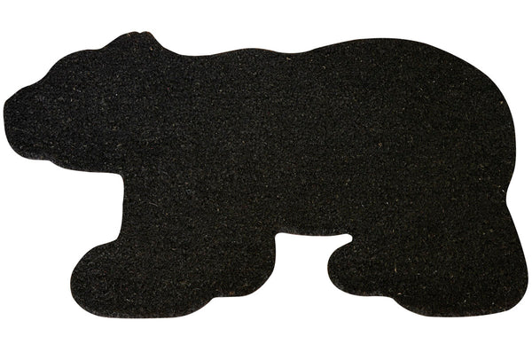 Our Bear Doormat is shaped like a large black bear and will add a cute woodland accent to your home.