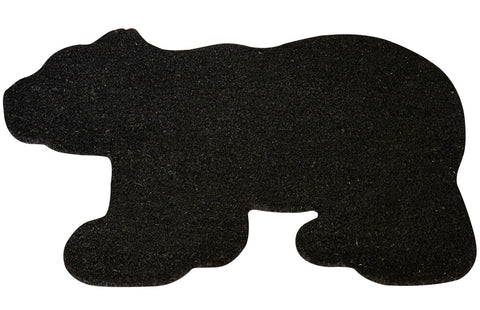 Our Bear Doormat is shaped like a large black bear and will add a cute woodland accent to your home.