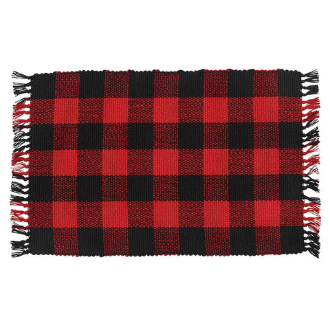 The Buffalo Check Yarn Placemats are a fun and stylish accent for your table! Red and black buffalo checks are vintage and cutting edge country decor at the same time! To add buffalo check to more than just your table, see all of our Buffalo Check Home Decor! 
